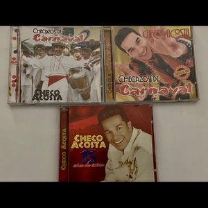 Checo Acosta various Cds (3) Cumbia Porro and more